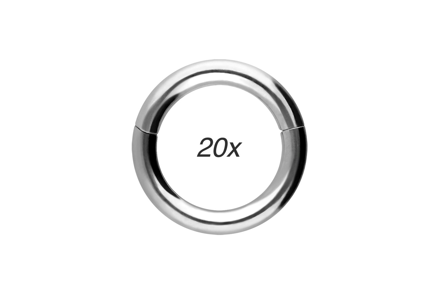 SET Chirurgenstahl Segmentring Clicker Piercing